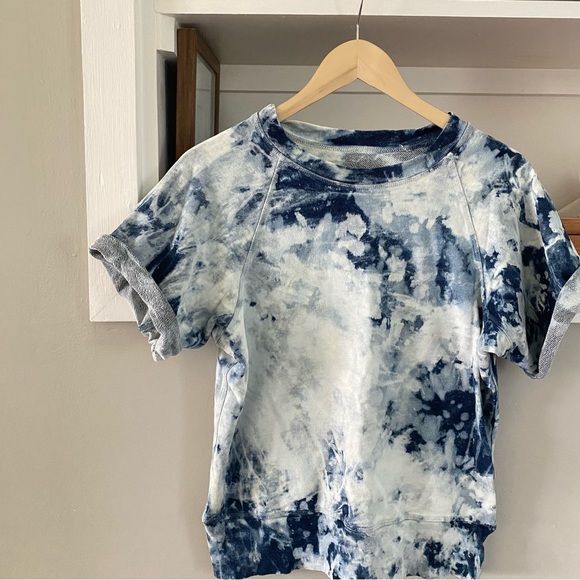 •Current/Elliot Indigo Summer tie dye short sleeve top• Size - Picture 2 of 9